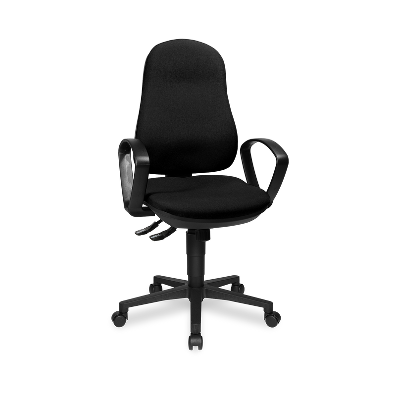 Bürodrehstuhl "Support SY" mit Armlehnen & Bandscheibensitz