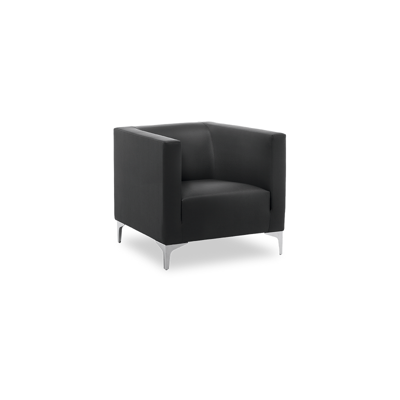 Couch – Argo Light 01 – Platz für 1 Person | Atom schwarz