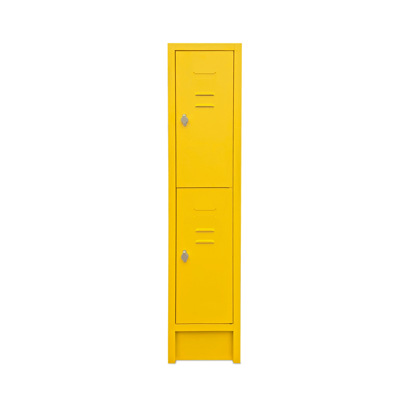 Schul-Fächerspinde (1-Abteil je 2-Fächer) 1600 mm höhe – Bunte Farben