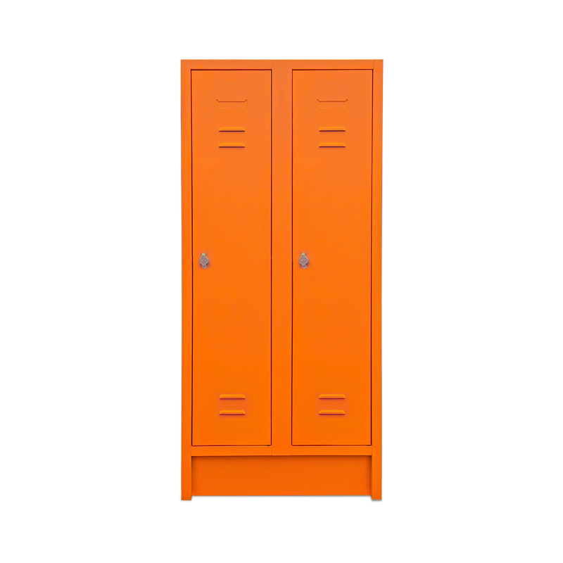 Schulspinde (2-Abteile je 1-Fach) 1600 mm höhe – Bunte Farben