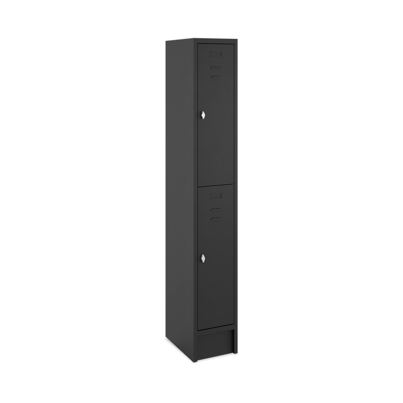 Fächerschrank (1 Abteil je 2 Fächer) 300 mm Abteilbreite | Dark-Line