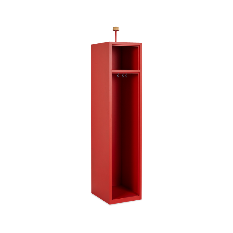 Feuerwehrschrank 1-Abteil Feuerrot – optional mit Zubehör