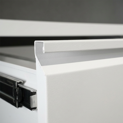 Stahl-Hängeregisterschrank (4 Schübe) – Einbahnig in Signalweiß