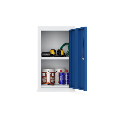 Werkstatt-Hängeschrank (350 mm) mit 1 Fachboden – Lichtgrau