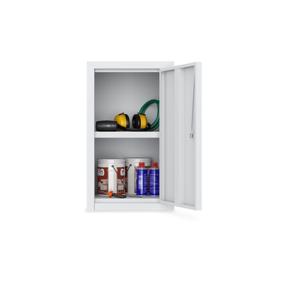 Werkstatt-Hängeschrank (350 mm) mit 1 Fachboden – Lichtgrau