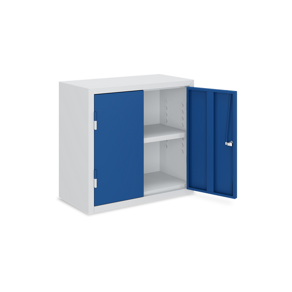 Werkstatt-Hängeschrank (650 mm) mit 1 Fachboden – Lichtgrau