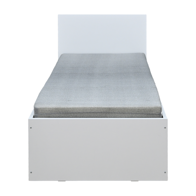 Holzbett mit Schublade – 90 × 200 cm – Weiß