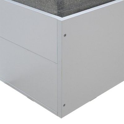 Holzbett mit Schublade – 90 × 200 cm – Weiß