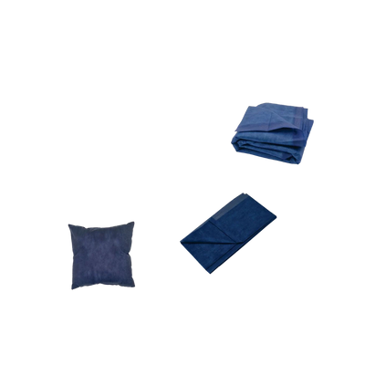 Katastrophenschutz-Set mit Einmalkissen, Decke und Laken