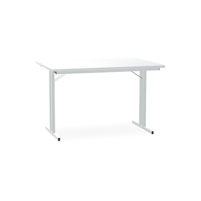 Klapptisch mit T-Fuß – Gestell in Lichtgrau