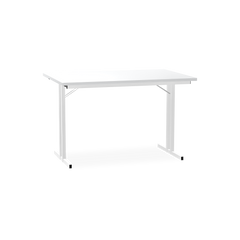 Klapptisch mit T-Fuß – Gestell in Signalweiß