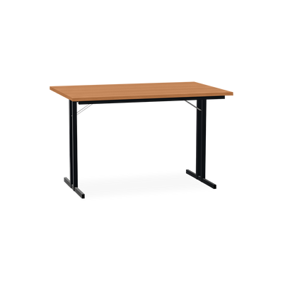 Klapptisch mit T-Fuß – Gestell in Tiefschwarz