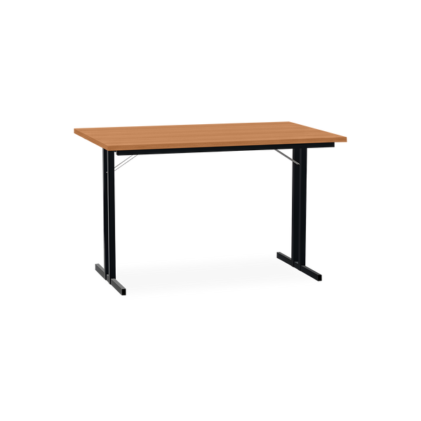 Klapptisch mit T-Fuß – Gestell in Tiefschwarz