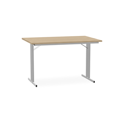 Klapptisch mit T-Fuß – Gestell in Weißaluminium