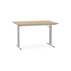 Klapptisch mit T-Fuß – Gestell in Weißaluminium