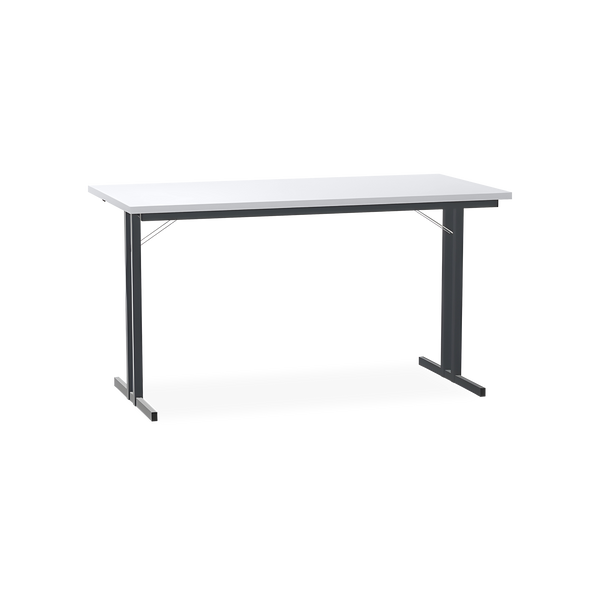 Klapptisch mit T-Fuß – Gestell in Schwarzgrau