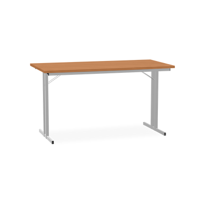 Klapptisch mit T-Fuß – Gestell in Lichtgrau