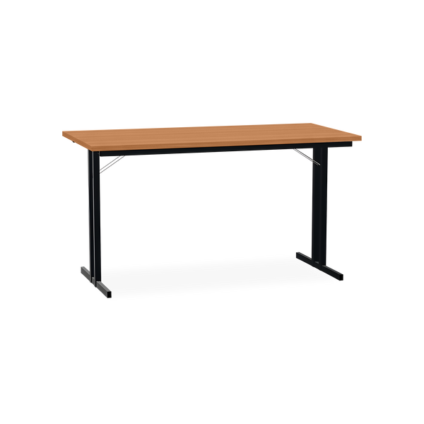 Klapptisch mit T-Fuß – Gestell in Tiefschwarz