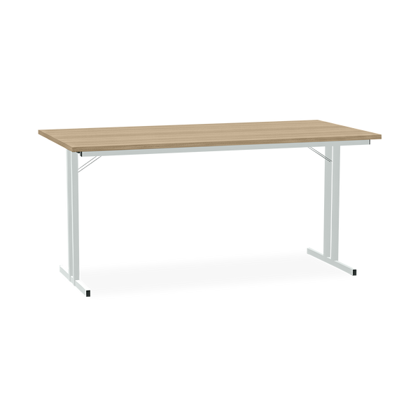 Klapptisch mit T-Fuß – Gestell in Lichtgrau