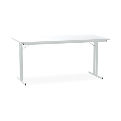 Klapptisch mit T-Fuß – Gestell in Lichtgrau