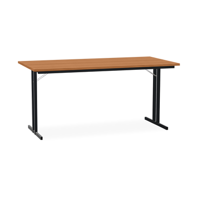 Klapptisch mit T-Fuß – Gestell in Tiefschwarz