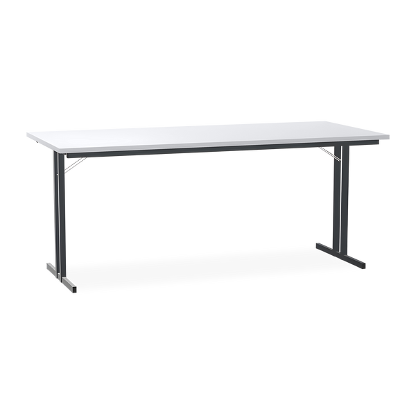 Klapptisch mit T-Fuß – Gestell in Schwarzgrau