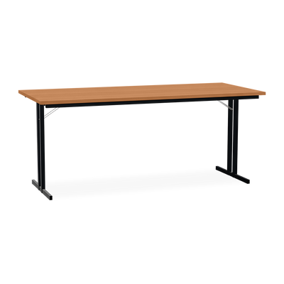 Klapptisch mit T-Fuß – Gestell in Tiefschwarz