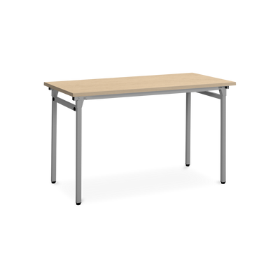 Klapptisch 4-Fuß fixe Höhe – Gestell in Weißaluminium