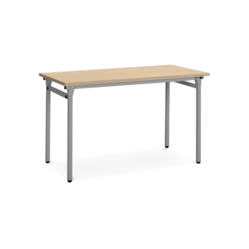 Klapptisch 4-Fuß fixe Höhe – Gestell in Weißaluminium