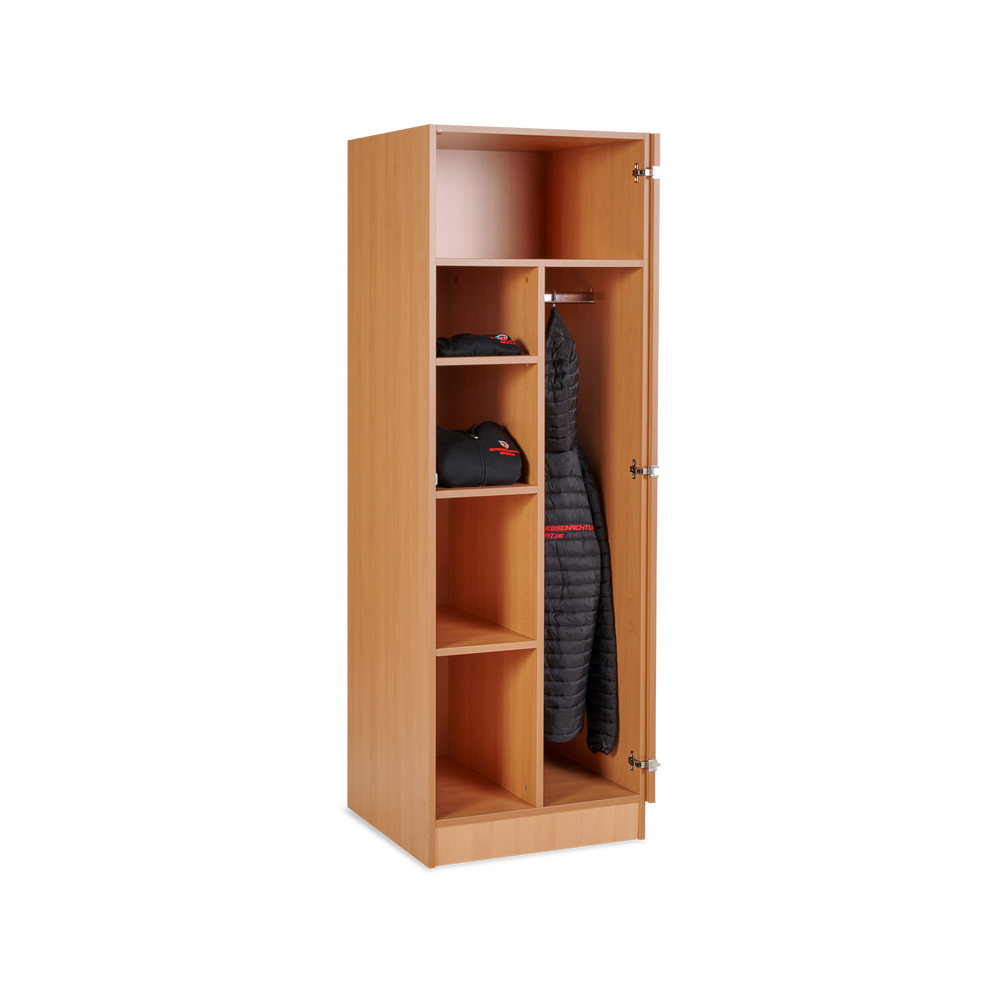 Kleiderschrank 1-türig Buche
