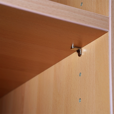 Kleider- & Wäscheschrank (1-Türe) | Komplett Holz (Buche)
