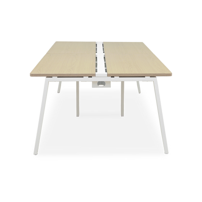 Konferenztisch | Helle Pflaume Dekor mit optionalem Kabelkanal