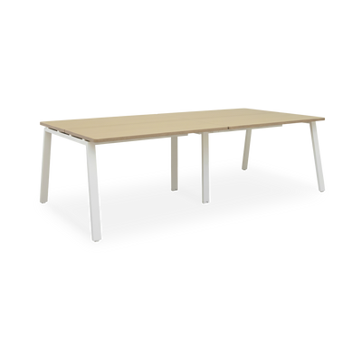 Konferenztisch | Helle Pflaume Dekor mit optionalem Kabelkanal