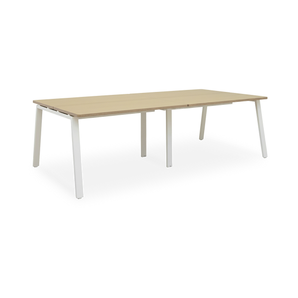 Konferenztisch | Helle Pflaume Dekor mit optionalem Kabelkanal