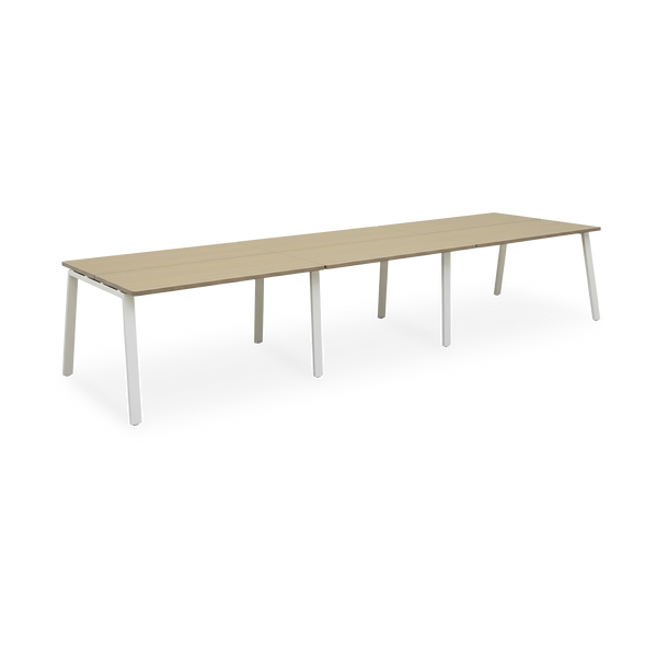 Konferenztisch | Helle Pflaume Dekor mit optionalem Kabelkanal