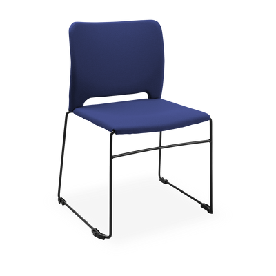 Schalenstuhl (Design) – Gepolsterte Kunststoffschale stapelbar