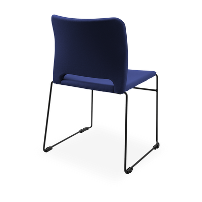 Schalenstuhl (Design) – Gepolsterte Kunststoffschale stapelbar