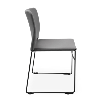 Schalenstuhl (Design) – Gepolsterte Kunststoffschale stapelbar