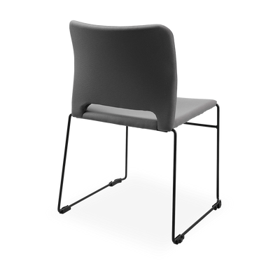 Schalenstuhl (Design) – Gepolsterte Kunststoffschale stapelbar