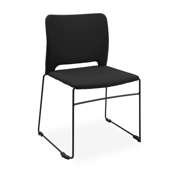 Schalenstuhl (Design) – Gepolsterte Kunststoffschale stapelbar