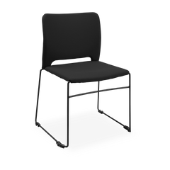 Schalenstuhl (Design) – Gepolsterte Kunststoffschale stapelbar