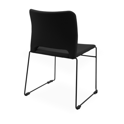 Schalenstuhl (Design) – Gepolsterte Kunststoffschale stapelbar