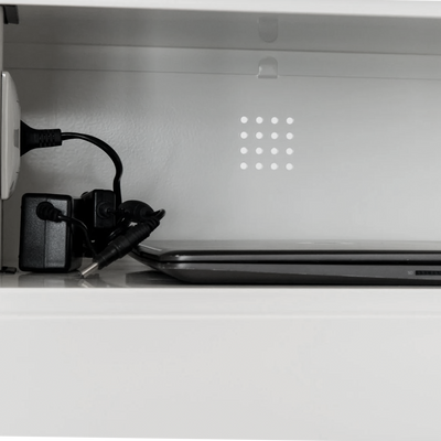 Laptopschrank mit 10 Fächern & Steckdosen