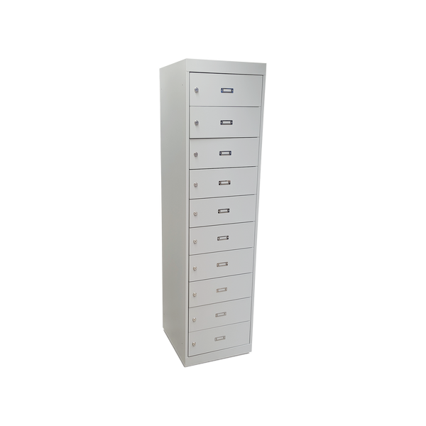 Laptopschrank mit 10 Fächern & Steckdosen