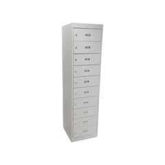 Laptopschrank mit 10 Fächern & Steckdosen