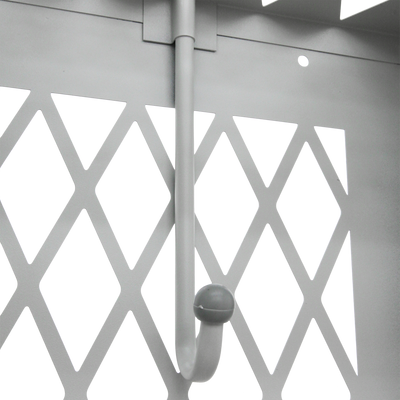 Lochblechspind / Gitterspind für Vorhängeschloss – Lichtgrau