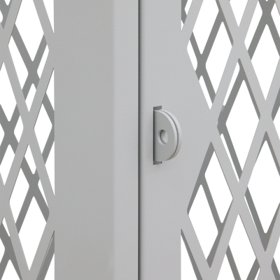 Lochblechspind / Gitterspind für Vorhängeschloss – Lichtgrau