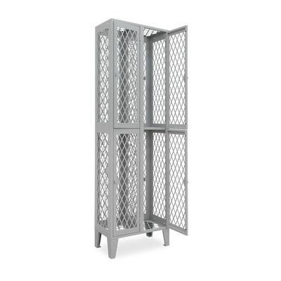 Lochblechspind / Gitterspind für Vorhängeschloss – Lichtgrau