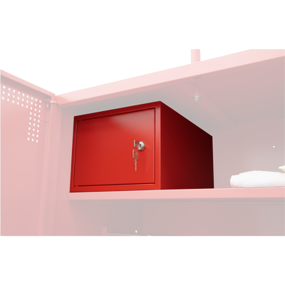 Wertfach für Metallspind mit Sitzbank