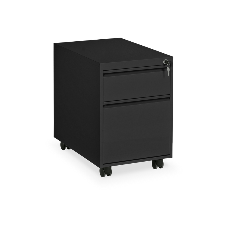 Rollcontainer aus Stahl – Tiefschwarz